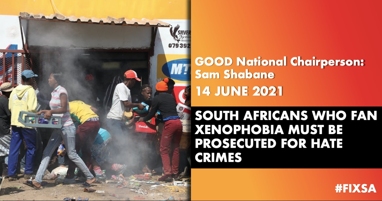 Read more about the article South Africans who fan xenophobia must be prosecuted for hate crimes