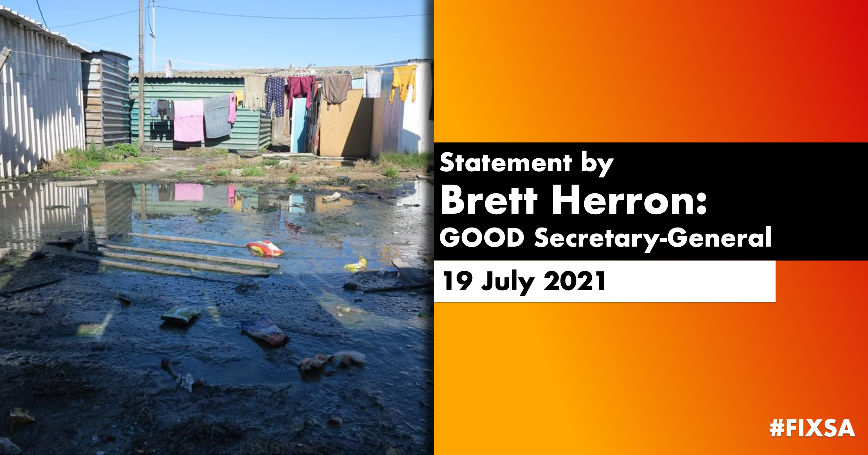 Read more about the article Diabolical inequality – poorest Cape Town residents wade through raw sewage