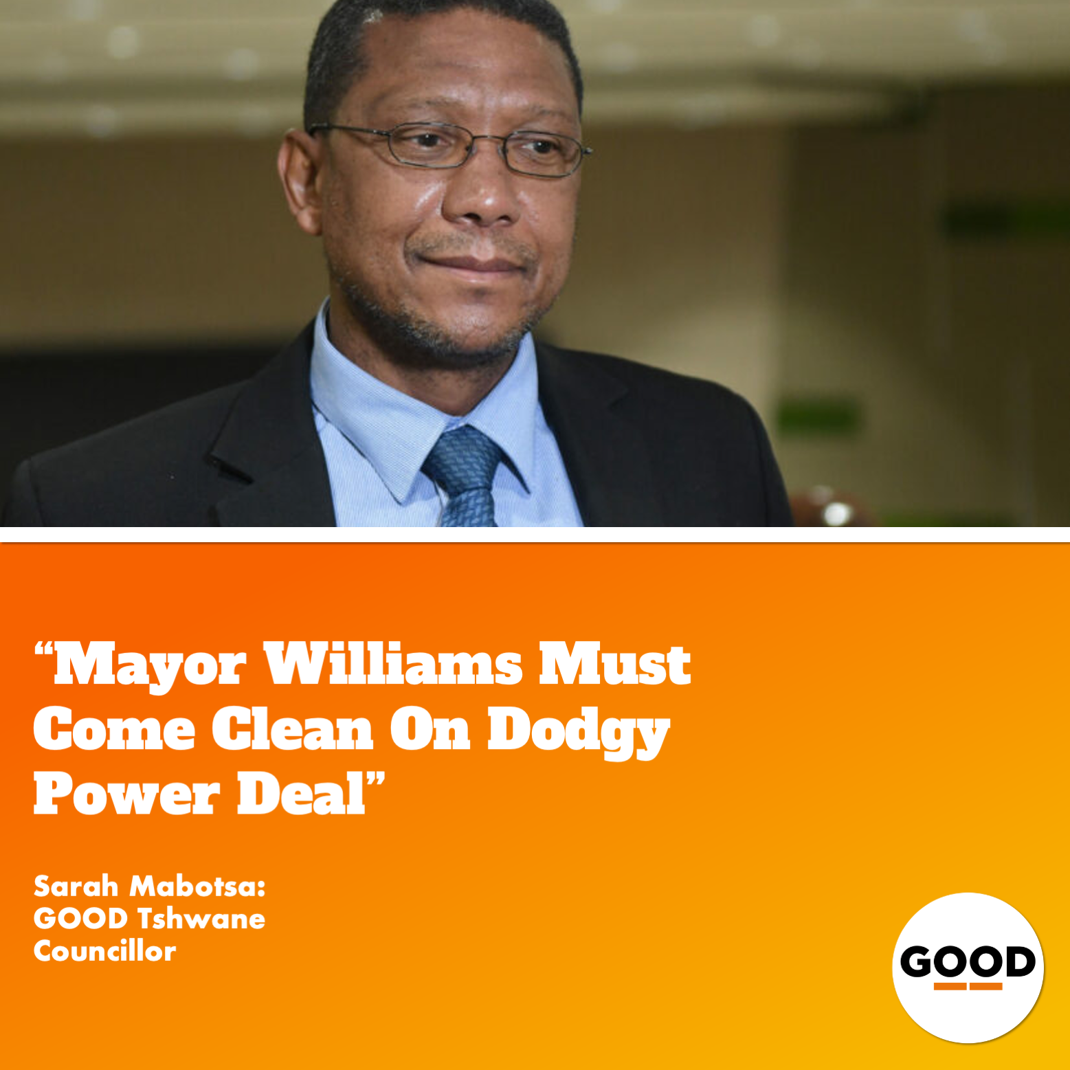 Read more about the article Mayor Williams Must Come Clean On Dodgy Power Deal